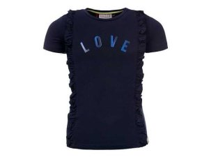 Looxs Revolution Shirt korte mouw love navy blauw