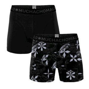 Muchachomalo Boys 2-pack shorts reptile zwart