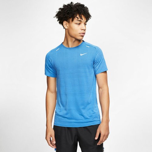 Nike Techknit ultra mens running t cj5344-402 blauw