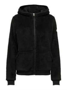 Only Play Fluffy ls zip hood jacket 15189732 zwart