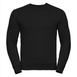 Russell Athletic Heren sweatshirt ronde hals regular fit zwart