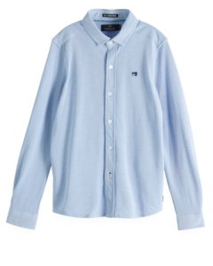 Scotch Shrunk Overhemd 151390 blauw