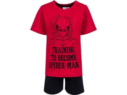 Spider-Man Kinderpyjama shortama - rood/zwart