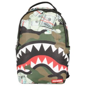 Sprayground Camo money shark backpack