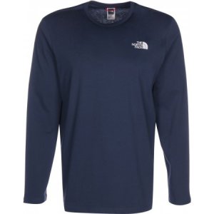 The North Face Shirt men l/s easy tee blue wing teal-s