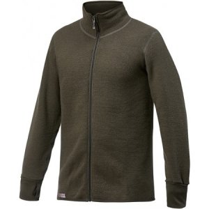 Woolpower Vest unisex full zip jacket 600 pine green-xs