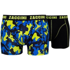 Zaccini 2-pack boxershorts camou blue combi blauw