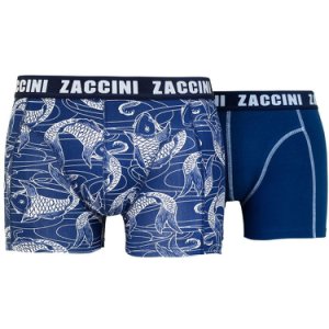 Zaccini 2-pack boxershorts koi blue combi blauw