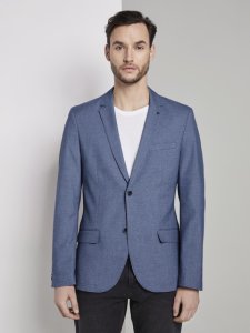 TOM TAILOR Blazer met structuur, blue suit melange, 48