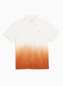 FARAH Orange Short Sleeve Shirt*