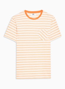Orange and White Towelling T-Shirt