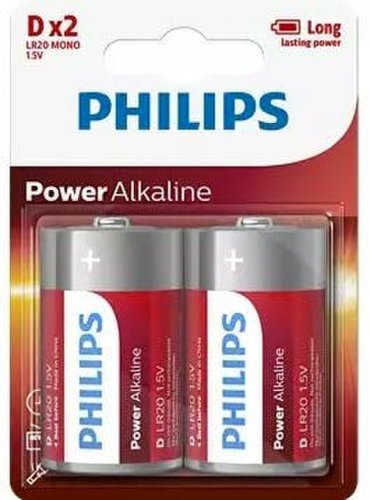 Philips Power Alkaline LR20 2 stk