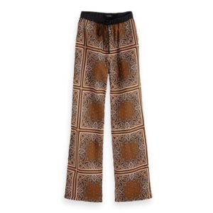 Amsterdams Blauw - 154186 drapy wide legged pant with allover print