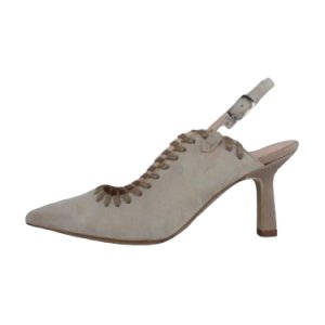 Aurora Shoe Co. - Chanel in suede with threading 8cm heel