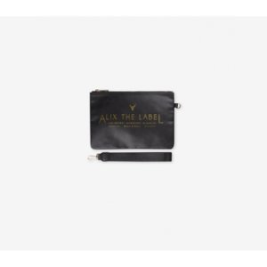 Fake leather clutch black - Alix the label