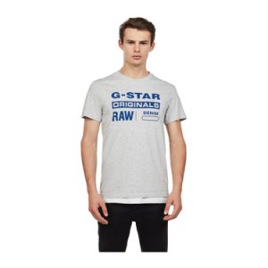 G-Star D14143 336 Graphic 8 T Shirt AND Tank Men Grey Heather