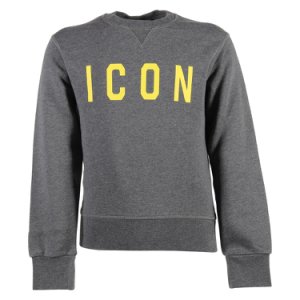 Marled grey icon cotton sweatshirt