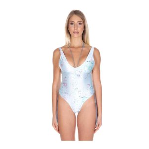 One-Piece Swimsuit With Print AND Laces