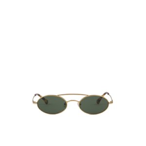 Oval sunglasses with double bridge