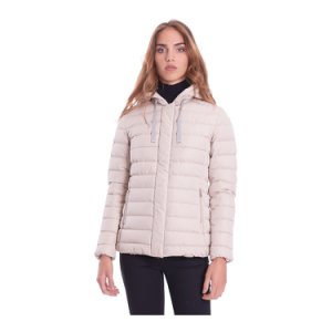 Short Down Jacket With Mastic Hood