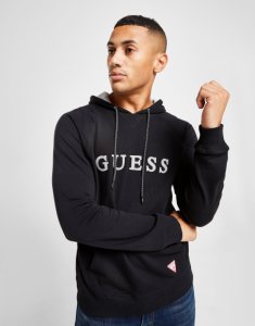 Guess Embroidered Logo Hoodie  - Only at JD, Svart