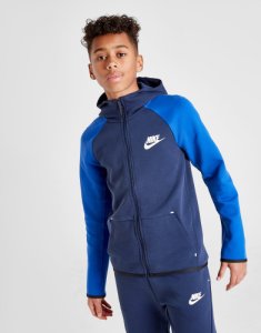 Nike Tech Fleece Windrunner Hoodie Junior, Blå
