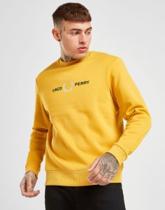 Fred Perry Embroidered Sweatshirt - Only at JD, Gul