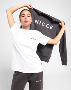 Nicce Small Logo T-Shirt, Vit