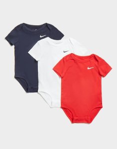 Nike 3-Pack Swoosh Bodysuits Infant, Röd
