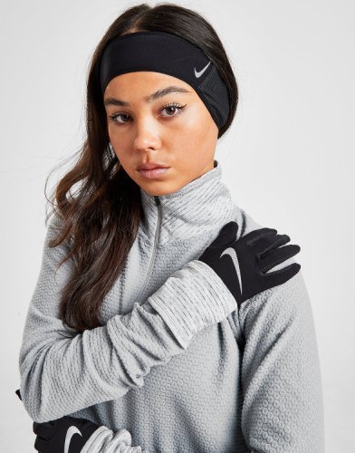 Nike Essential Running Headband & Gloves Set, Sort