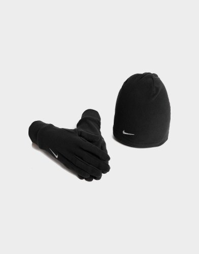 Nike Fleece Hat/Gloves Set, Sort