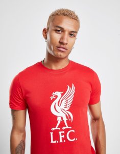 Official Team Liverpool FC Crest T-Shirt, Röd