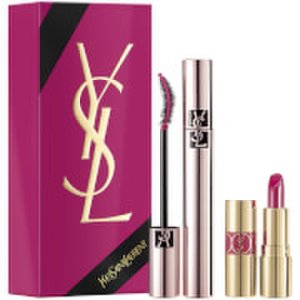 Ysl - Yves saint laurent mascara and mini rouge volupte shine lipstick gift set