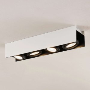 Arcchio Olinka LED-taklampa, svartvit 4 lampor