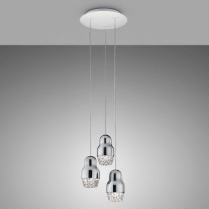 Axo Light - Kromfärgad led-taklampa fedora, 3 ljuskällor