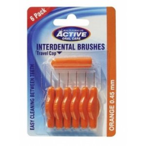Active Oral Care Interdental Brushes Orange 0,45 mm 6 st