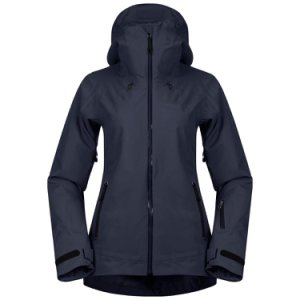 Blå Bergans stranda insulated hybrid dame jakke