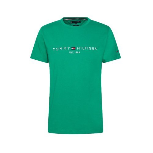 Grønn Tommy Hilfiger Tommy Logo Tee T-Skjorte