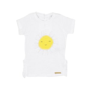 Hust & Claire t-skjorte til barn med en tusenfryd, hvit