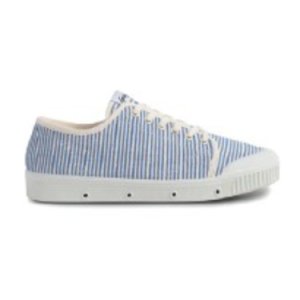Hvit Blå Stripete Spring Court Sneakers