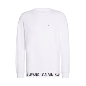 Hvit Calvin Klein Jeans Instit Logo Waistban Genser