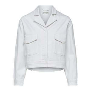 Hvit Selected Femme Slfcarry Cropped Denim White Jacket Jakke