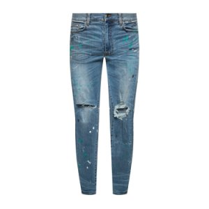 Jeans with a paint splatter effect