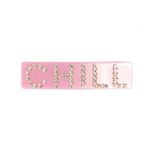Dark - Large hair clip chill pink