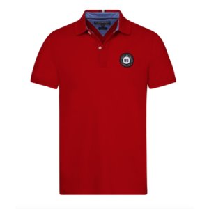 Rød Tommy Hilfiger Texture T-Skjorte