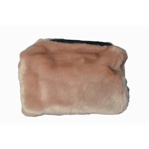 Sofie Schnoor - Stor fake fur clutch rosa