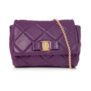 Vara Bow Quilted Calf Leather Crossbody Bag