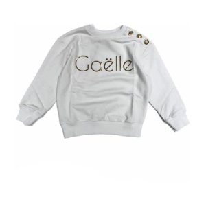 Gaëlle - Brushed sweatshirt with chest and buttons print