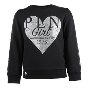 Philipp Plein - Crystal heart cotton sweatshirt