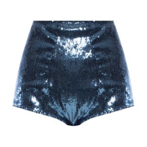 High-waisted shorts with sequins